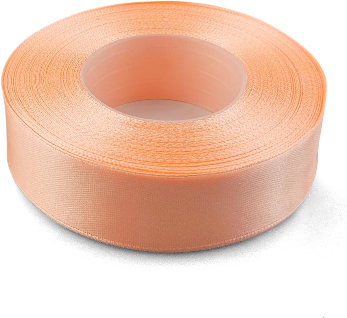 1 x satijnen lint perzik 25 mm x 32 m voor knutselen bruiloft geschenk decoratie verpakking