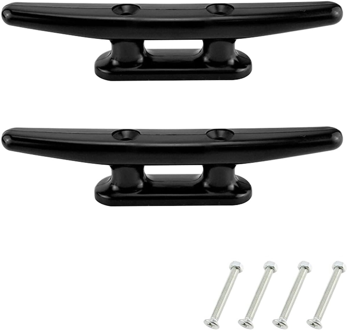 Nylon Schoenplaatjes Zwart 100 mm 2 Stuks Nylon Kajak Ankerkabelklem,Mariene Bootschoenplaatjes,Bootklem Voor Jachtveren,Dekschoenplaatanker,Scheepsonderdelen,Scheepskabelklem