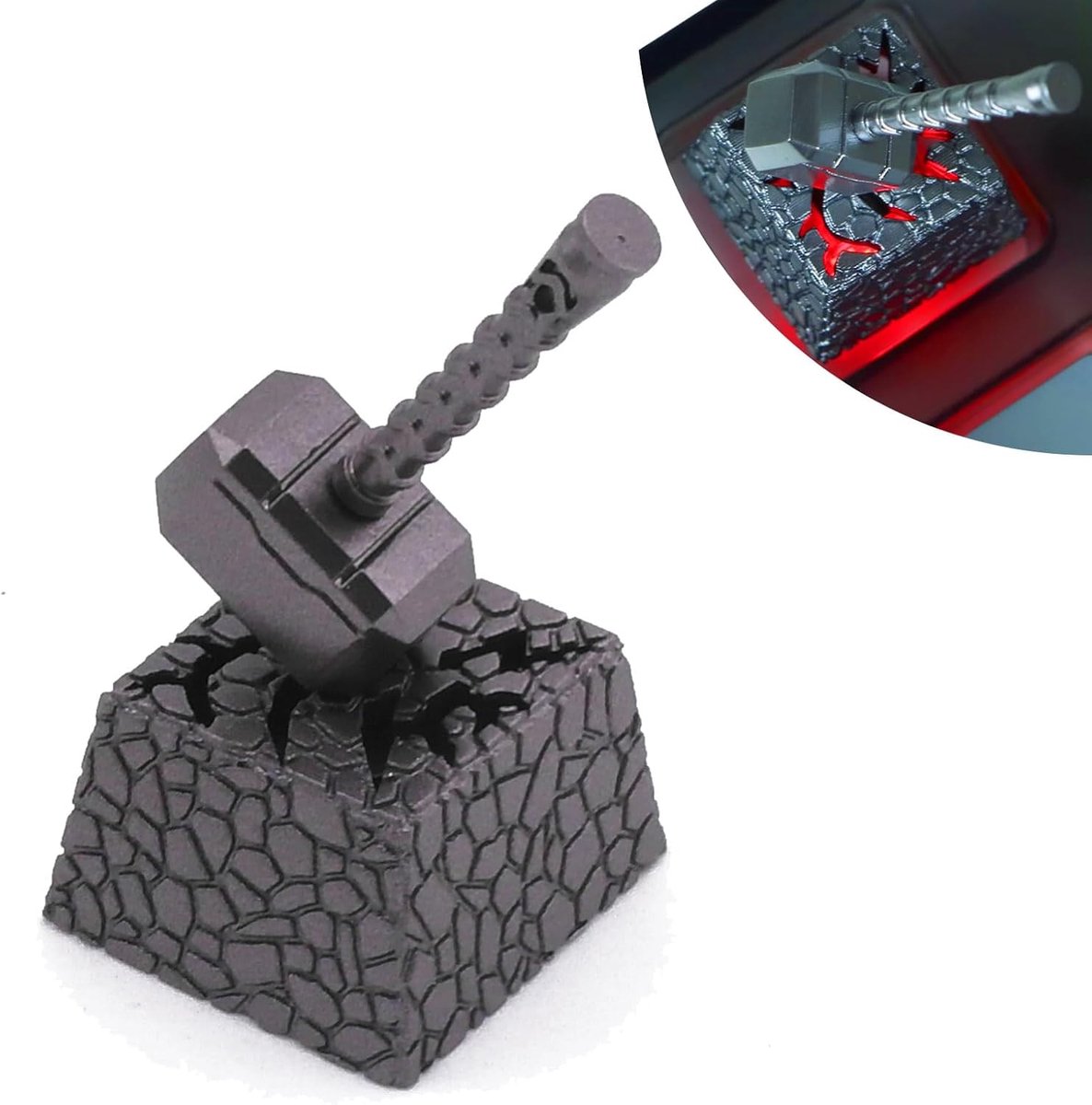 Keycaps voor mechanisch toetsenbord - ESC Custom Keycap compatibel met Cherry MX Gaming DIY-toetsenbord - donkergrijs