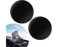 tinshow 2 stuks 80 mm dashboard kleefpads zuignap montageplaten met 3 m zelfklevende universele auto dashboard kleefpads voor GPS-tablet, autotelefoonhouder basis, zelfklevende lijm