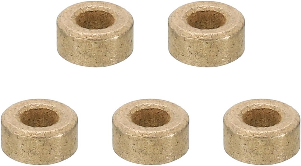 M3 messing afstandhouders, 5 stuks metalen afstandhouders messing 3 mm ID x 6 mm OD x 3 mm L messing afstandhouders schroef afstandhouder voor 1/8 inch of M3 schroef