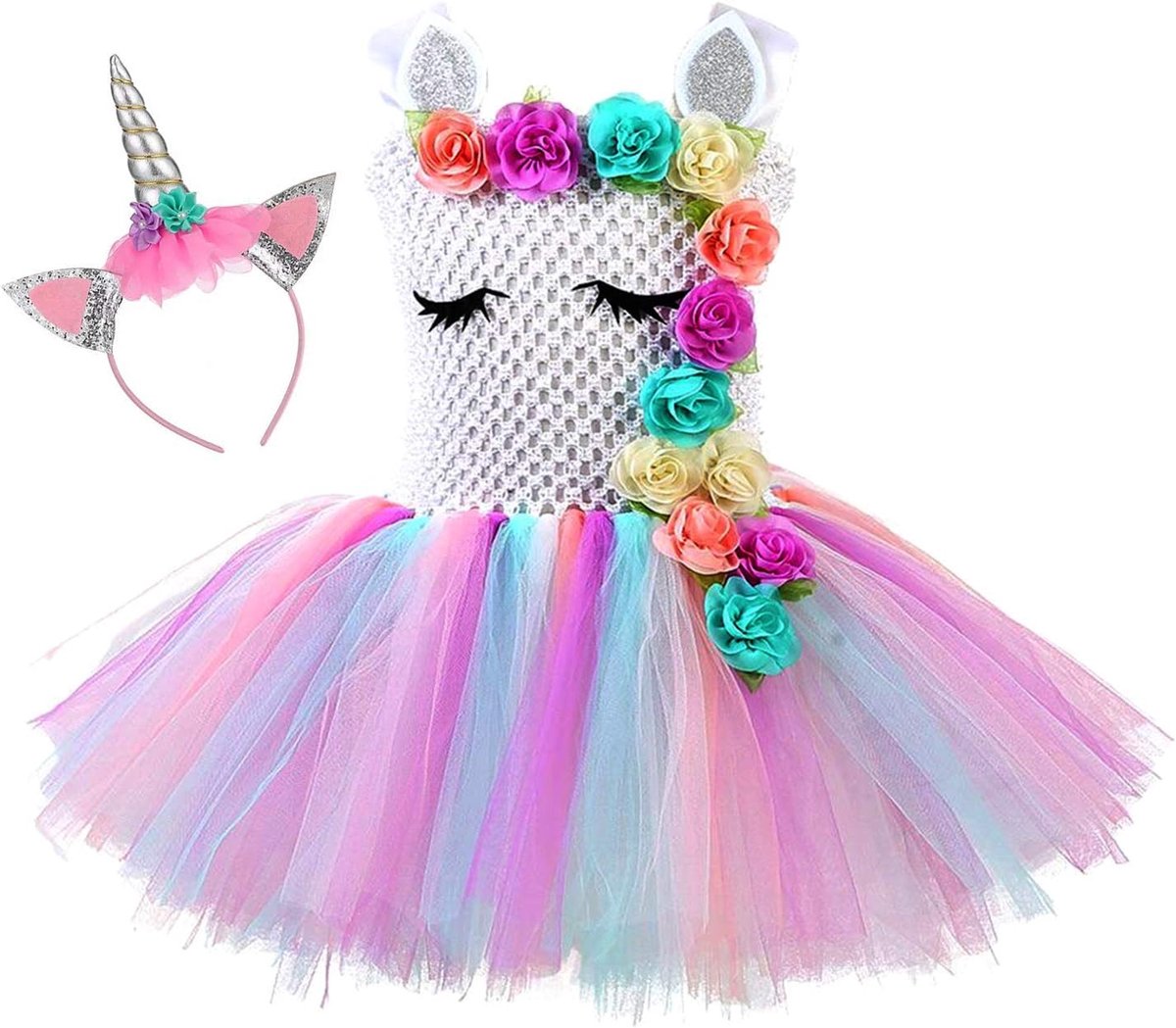 Party Meisjes Eenhoorn Prinses Tutu Jurk voor Meisjes Verjaardagspartij, Halloween, Carnaval Eenhoorn Kostuum, Eenhoorn Thema Aankleden Occasions