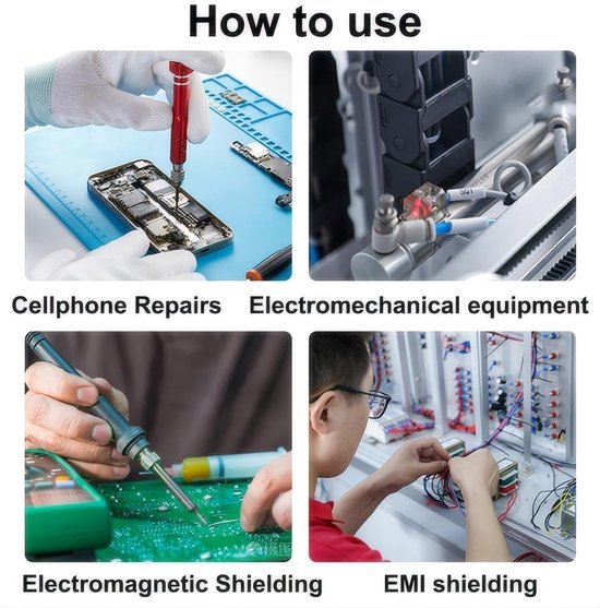 1 Stuk Koperen Plakband, 25mm x 20m, Kopertape Zelfklevend, Enkelzijdig Geleidend, voor Circuits en Elektrische Reparaties — afbeelding 4