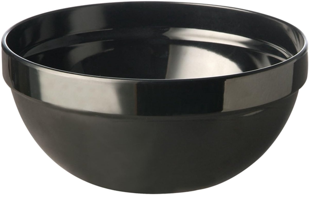 79029 schaal FRIENDLY, kom, van gerecyclede kunststof (PET), Ø 23 cm, hoogte 10,5 cm, 2,5 liter, zwart