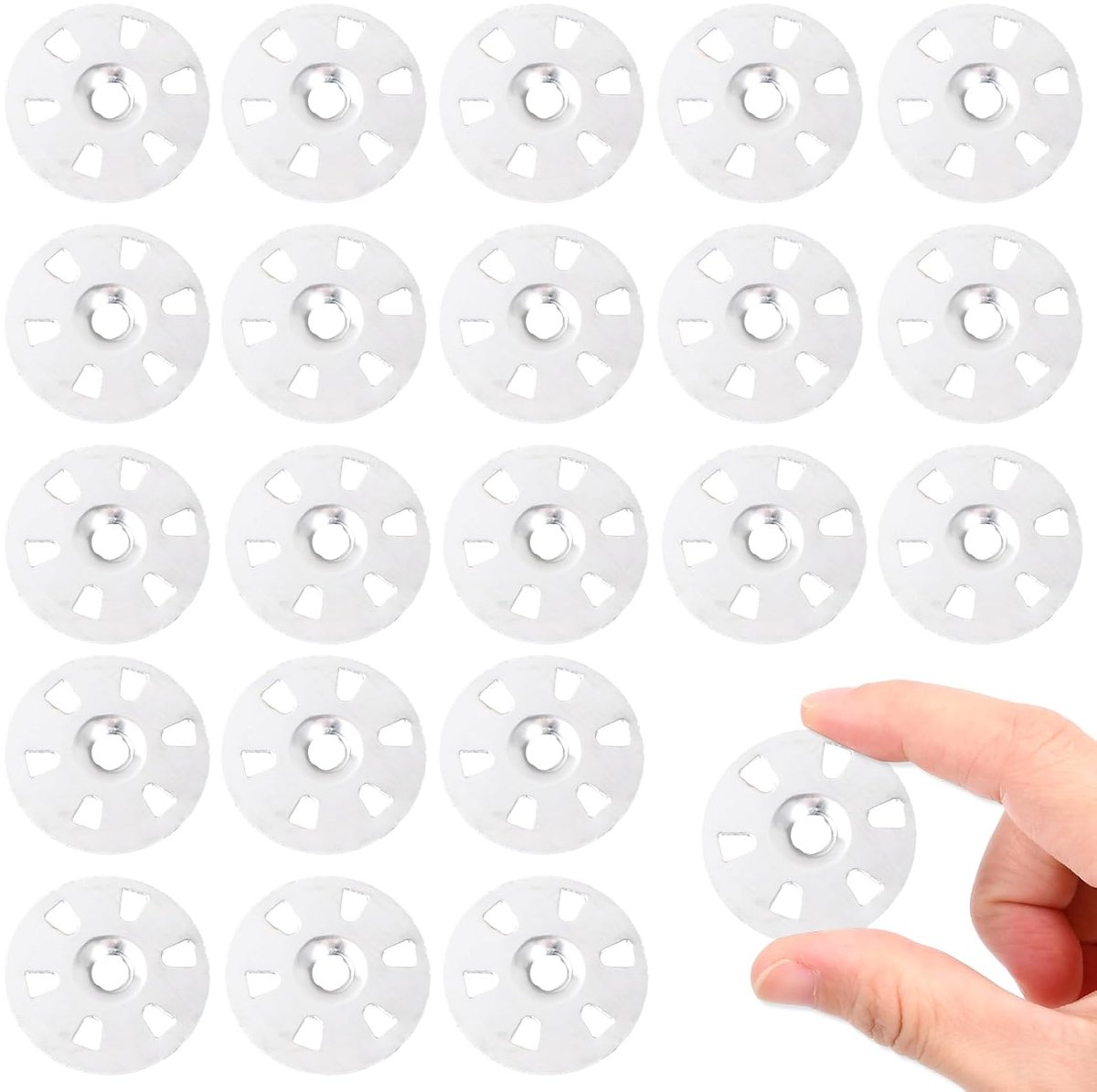 100 stuks sluitringen van staal, sluitringen voor tegels, 35 mm, houder voor isolatieplaten van schuim voor bevestiging en ondersteuning van isolatieplaten van schuimrubber