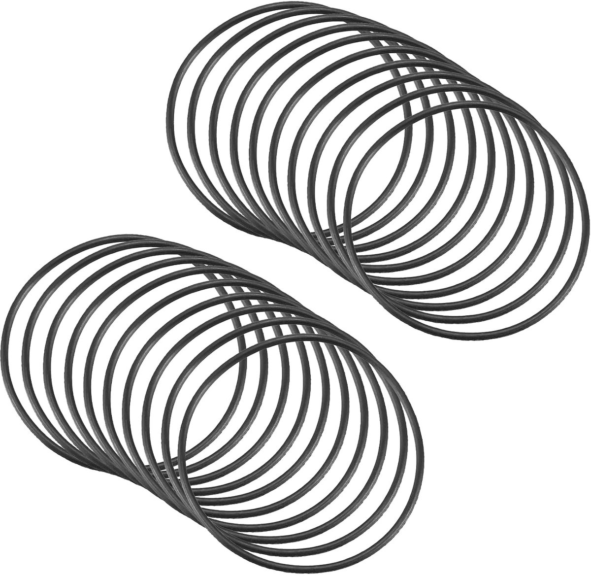 20 stuks nitrilrubber, nitrilringen, rubberen ringen, afdichtingsring, 30 x 28 x 1 mm, voor kraan, loodgieter, reparatieverbinding, zwart
