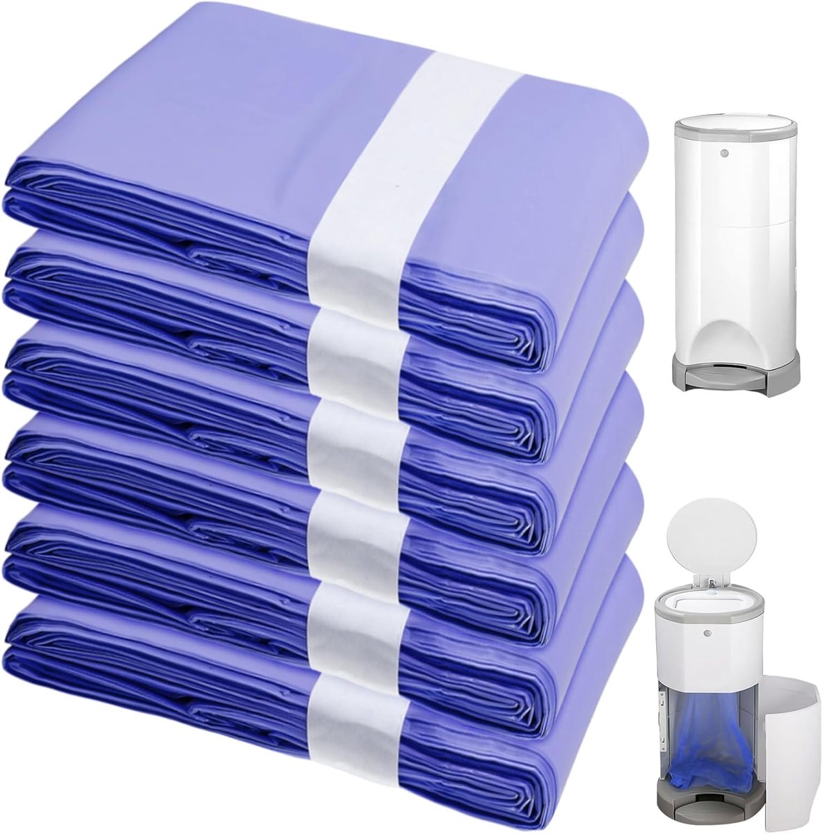 navulfolie, 16 l, vuilniszak, 12 m lang, 6 stuks