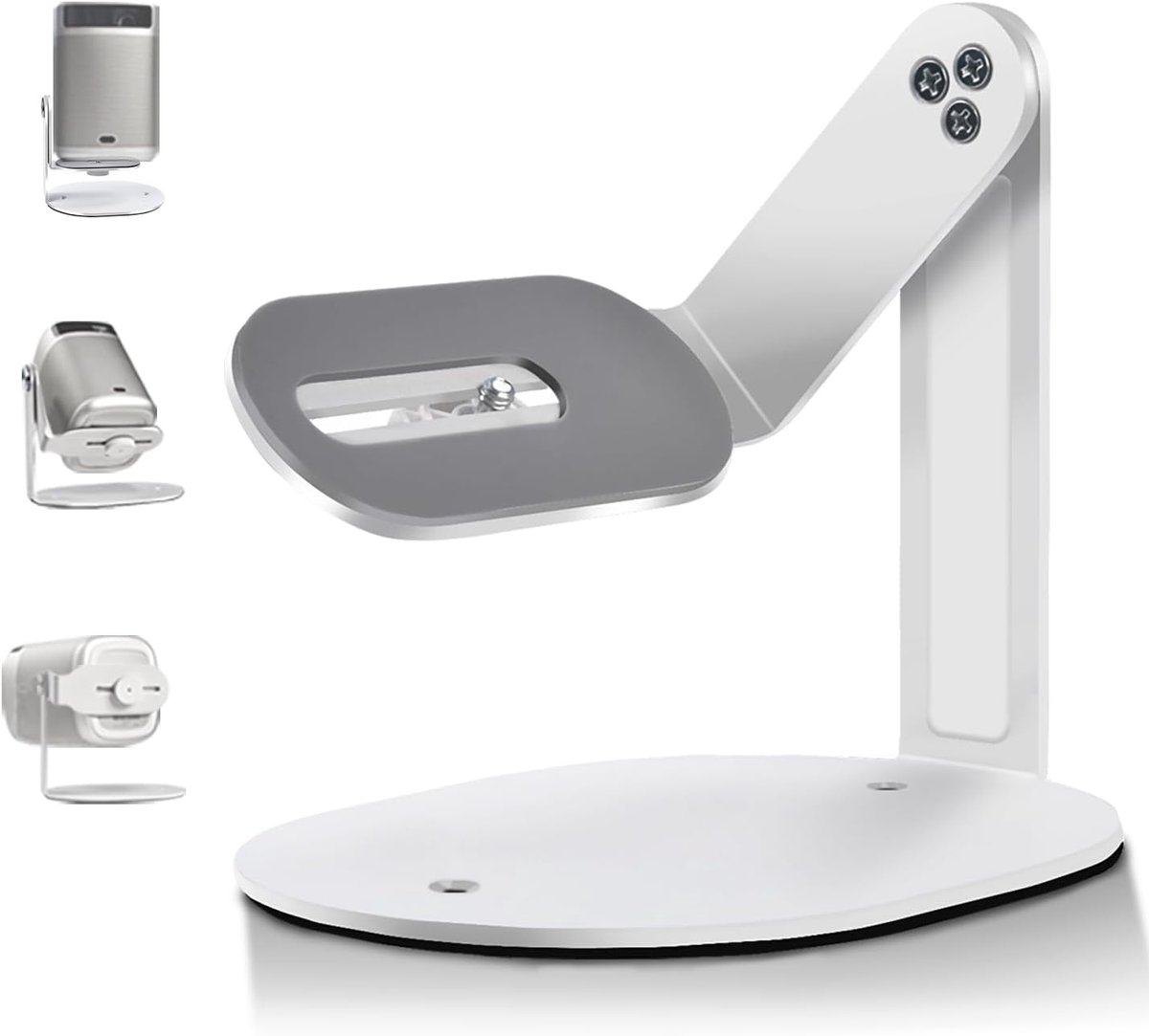 Beamerhouder, mini-projectorhouder, multifunctionele projectorhouder met 1/4 inch universele schroef, 360 graden draaibaar, geschikt voor woonkamer, ultracompacte klapstandaard