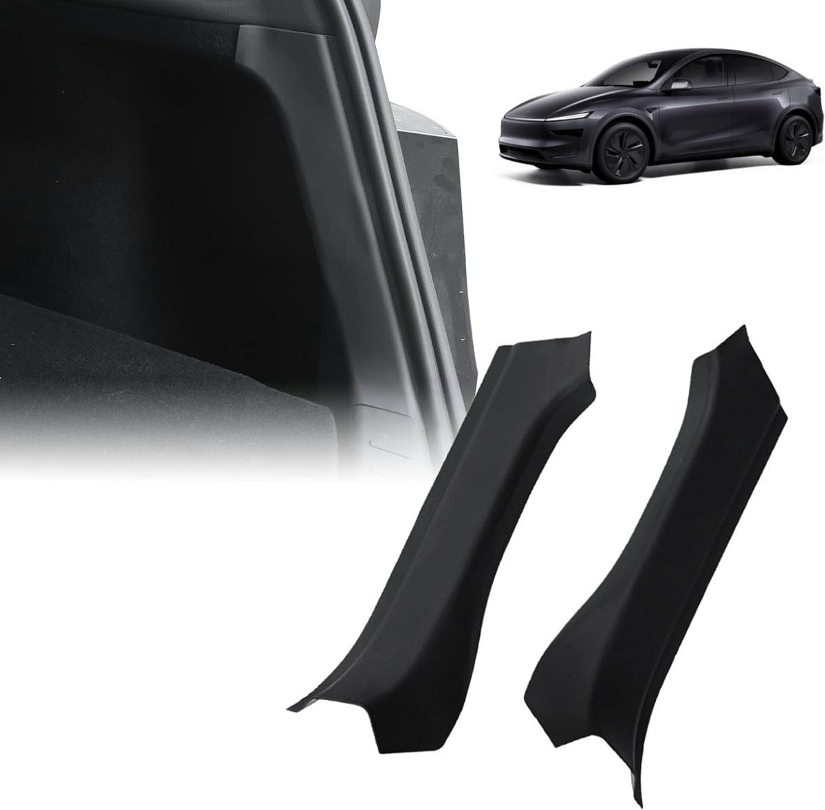 Achterkofferbak-zijbeschermingsafdekking voor Tesla Model Y 2025 PP kofferbak instaplijsten bescherming voor model Y accessoires