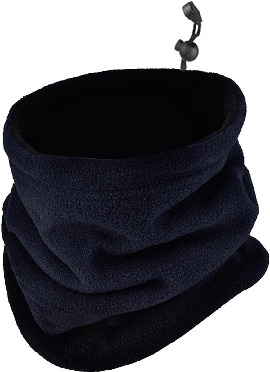Winter Halswarmer Dubbellaags Fleece Sjaal Zachte Dikke Sjaal Winddicht Fietsen Hals Bagage Bivakmuts Unisex Outdoor Sport, Roze., M