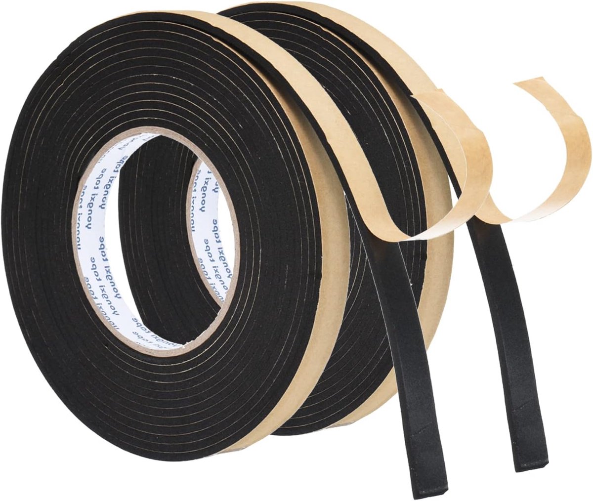 16.4ft/5m Weer Strippen Seal, 2 Roll 15mm Brede 3mm Dikke EVA Foam Tape Zelfklevende Strip voor Deur Raam Isolatie