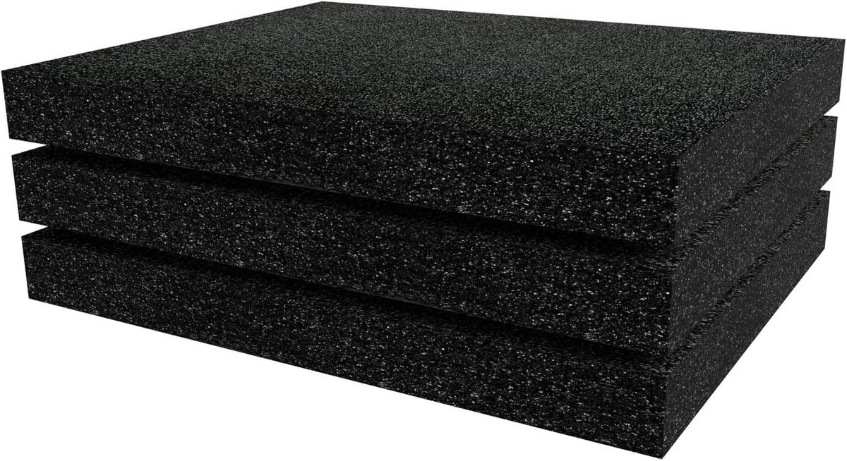 Schaduw Schuim - Tool Organiser - Dubbele Kleur Zwart & Grijs Schuim | Foam Lade. 50mm Zwart