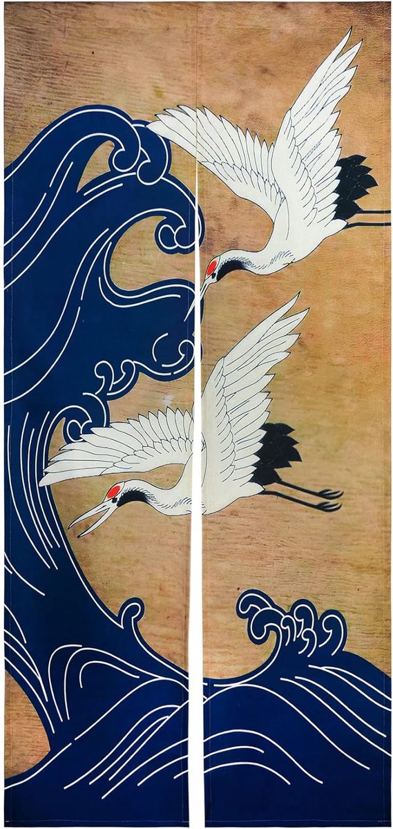 Noren Japanse stijl deuropening gordijn kraan bedrukt katoen linnen raambekleding deur tapijt voor huisdecoratie 85 x 180 cm