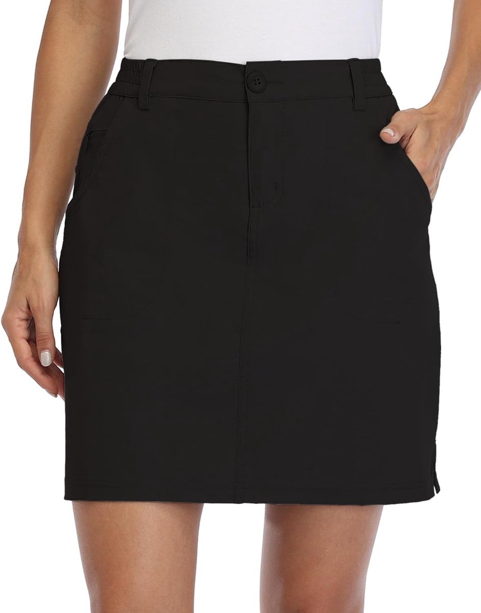 Dames Outdoor Skort Golf Skort Casual Skort Rok UPF 50+ Sneldrogende Zip Zakken Active Hiking