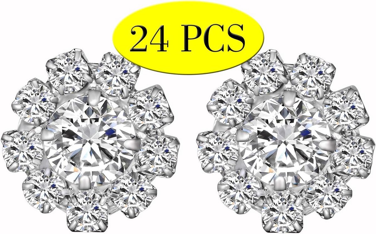 Knopen Voor Crafting Zilveren Kristal Bloem Knop Embellishments Crafting Bulk Voor Vest Kleding Naaien Decoratie