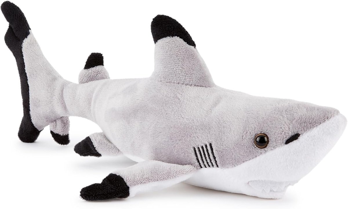 Co 100% Gerecyclede Knuffel Zwartpunt Haai Speelgoed (30cm Lengte) Gevuld Zacht Knuffeldierencollectie Eco-Vriendelijk Voor Pasgeboren Kind Eerste kind
