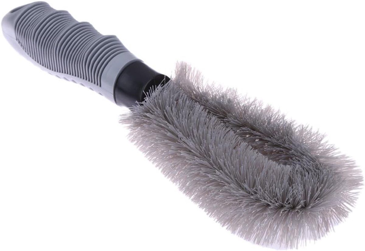 Brosse de roue de brosse de nettoyage de pneu de voiture de TOTMOX pour le nettoyage de brosse de roue et de pneu d'alliage de voiture