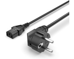 1,2 M C13 3-polige Stroomkabel | Compatibel met Samsung, Dell, BenQ, LG, Sony, voor Panasonic, Acer, Compaq LCD, Plasma TV, LED Monitor – EU Netkabel