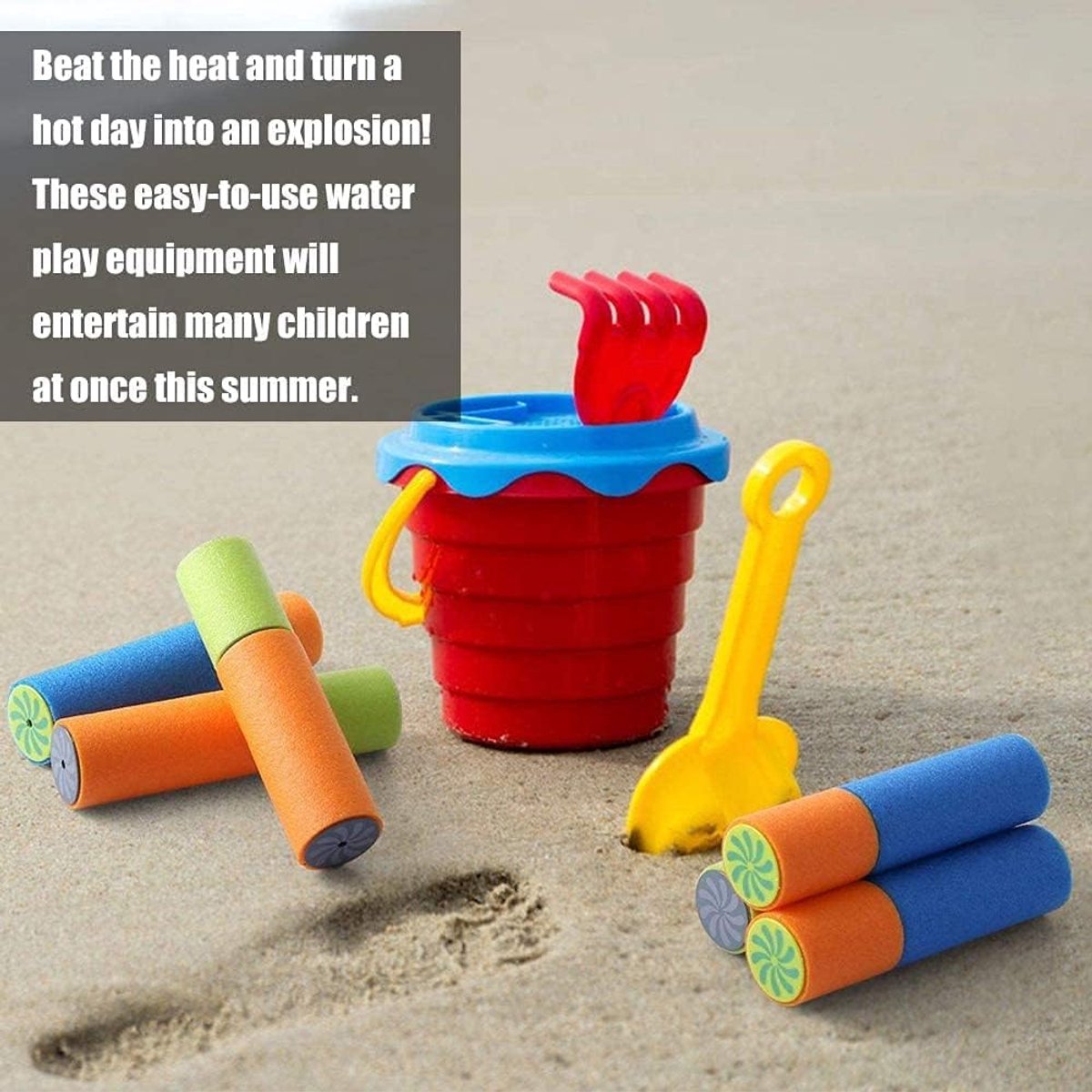 Waterpistolen voor kinderen, 16 cm spuitpistool, waterspuit, schuim, waterspuitpistool, strandspeelgoed, kinderwaterpistolen, super waterblaster voor zwembad, strand, outdoor