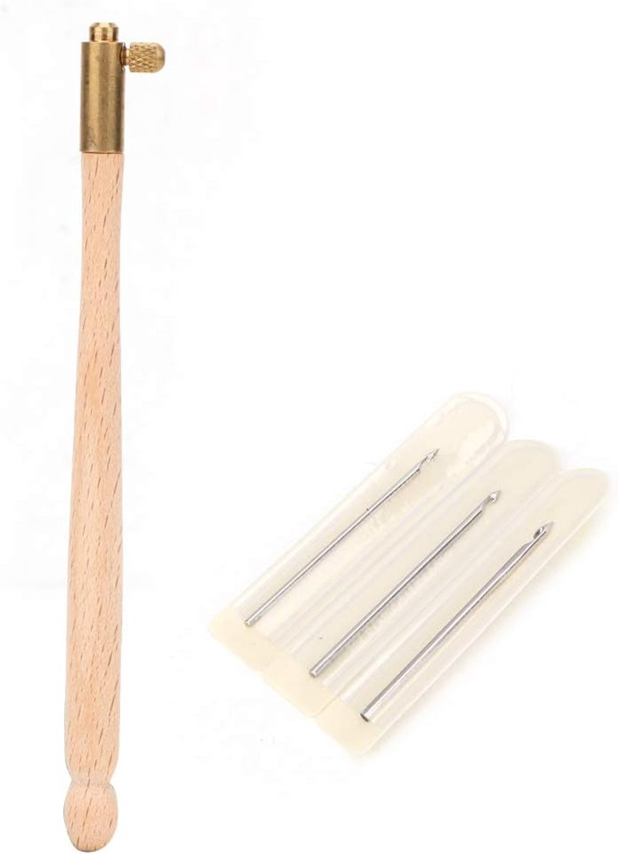 Haaknaald met, Naald Set Breien Kralen Borduurwerkgereedschap, Tambour Haak, Luneville 3 Naalden Borduurhaak Haak Haak Tool