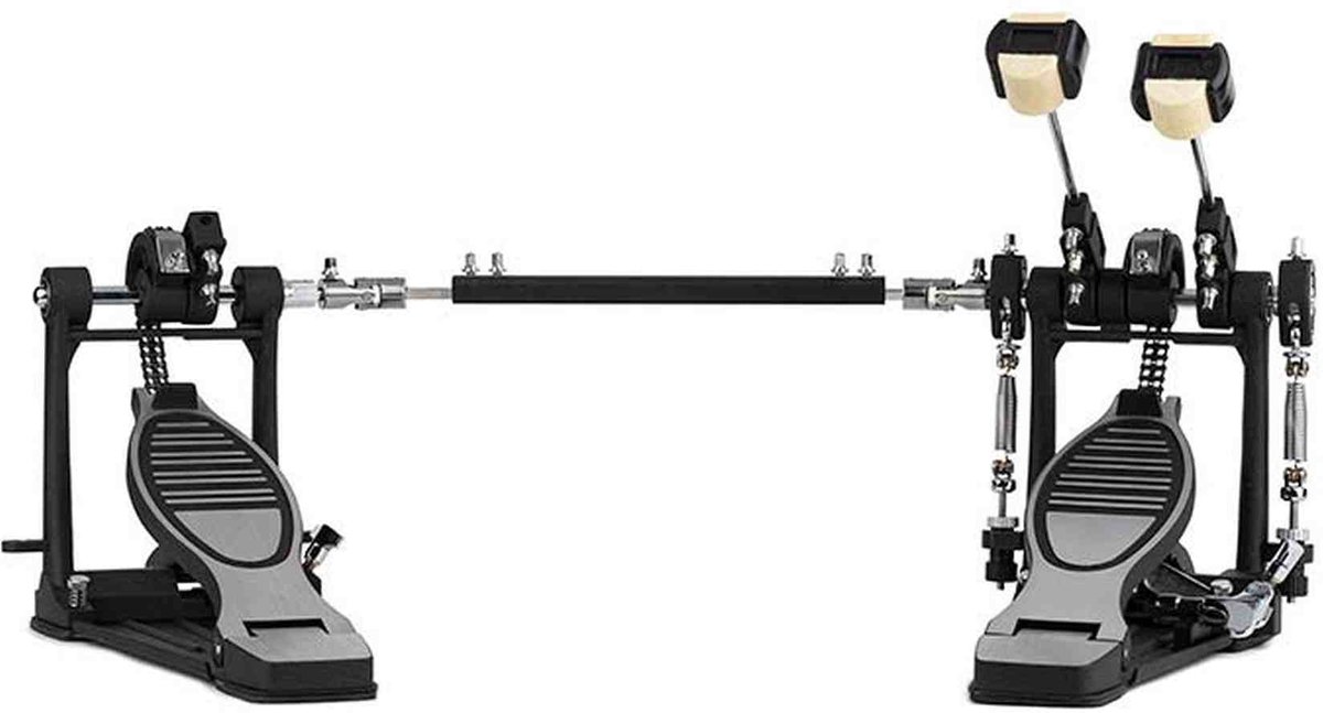 Dubbel bassdrumpedaal - Hayman BDP-200 - Pro Series - Dubbele ketting - Semi-professioneel model