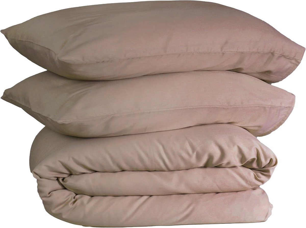 Dekbedovertrek 140x200/220 cm - 300 TC Katoen-Satijn - Luxe en Zacht PIMA Katoen - Verhoogt Slaapcomfort - SnelShoppen