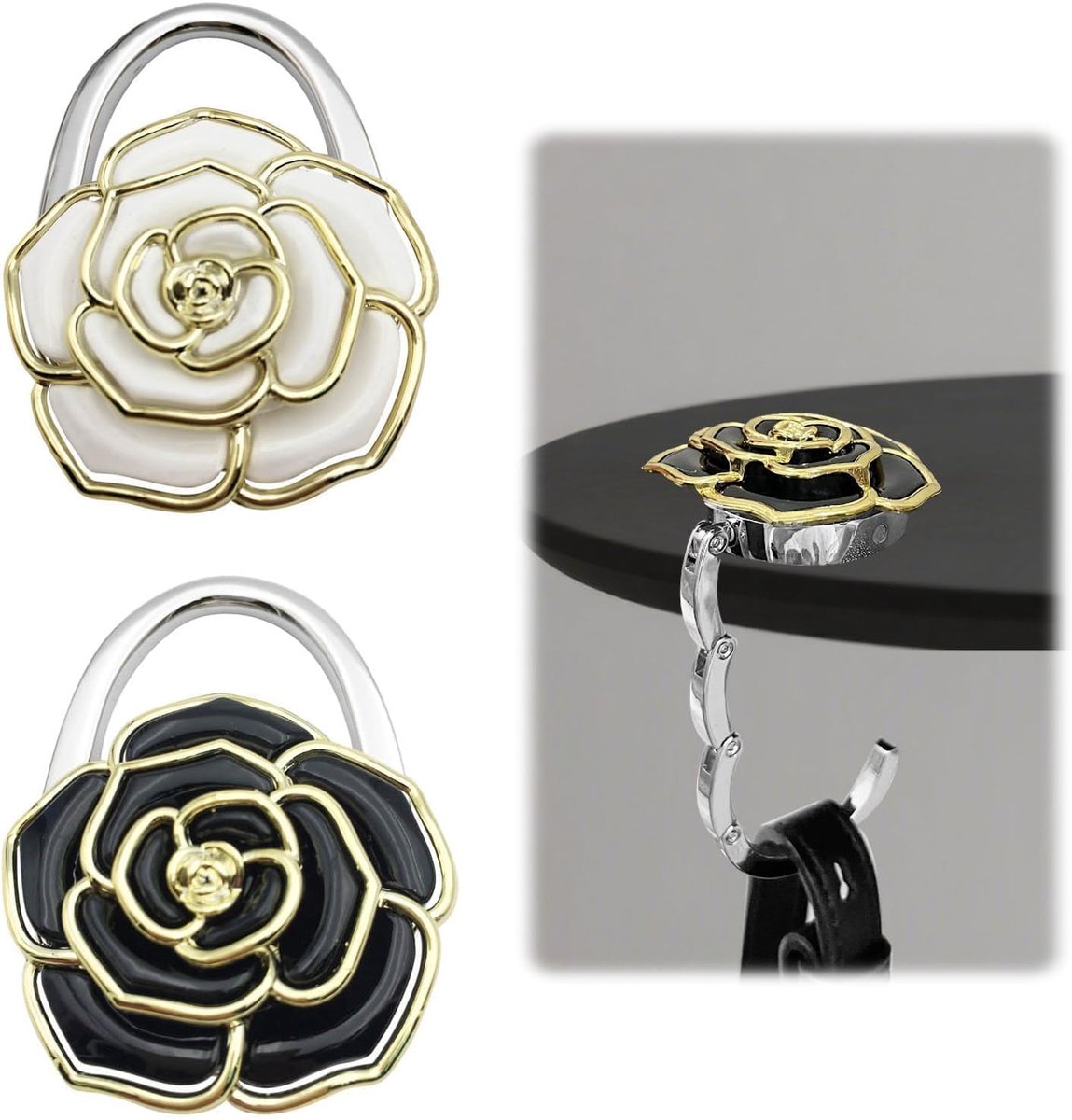opvouwbare antislip tashaakhouder, zakhouder voor tafel, handtassenhouder voor tafel, creatieve cadeaus voor vrouwen