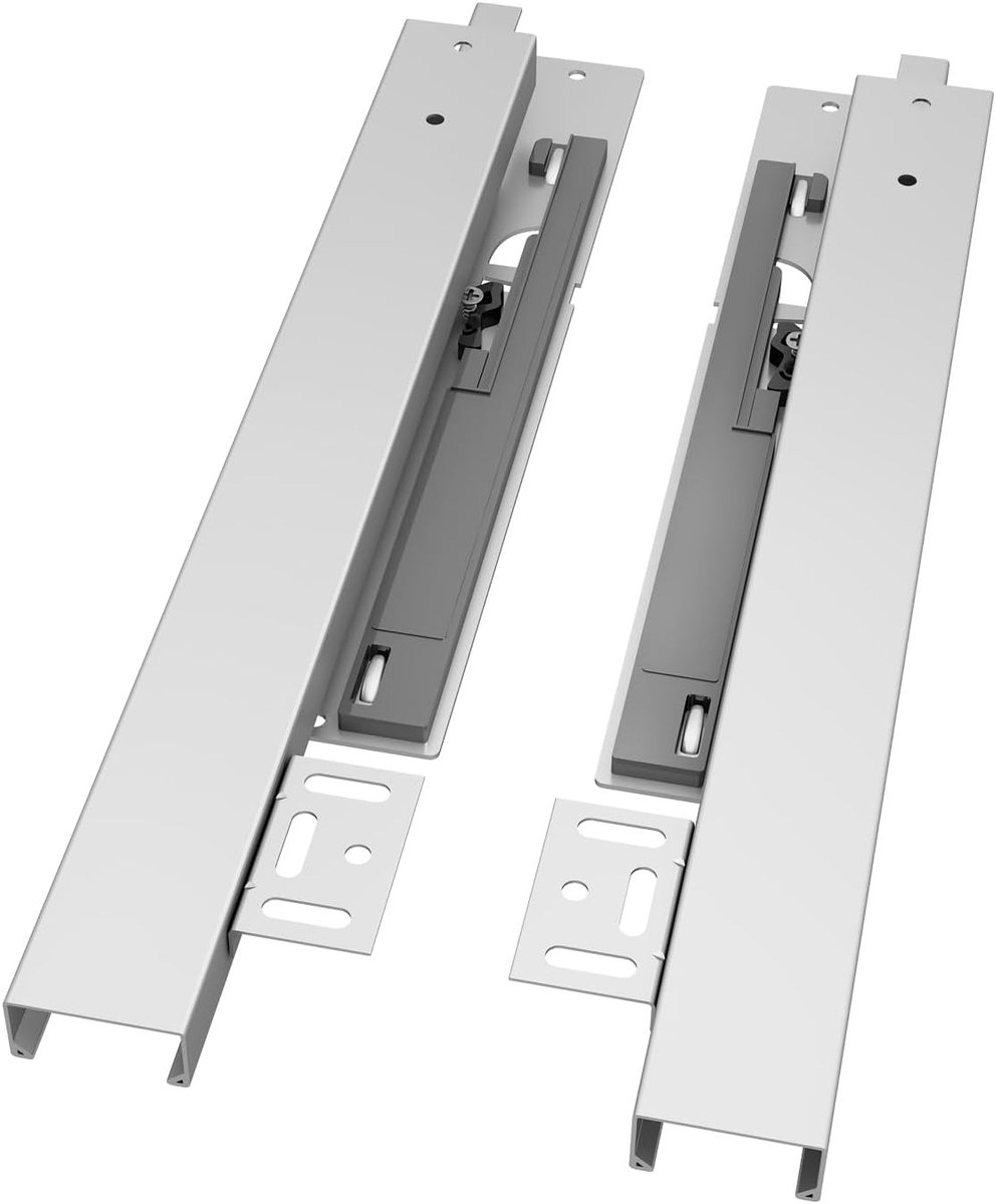 400 mm ladegeleider, softclose, draagvermogen 40 kg, 3-voudige volledige verlenging, onzichtbare laderails, 1 paar (2 verpakkingen)