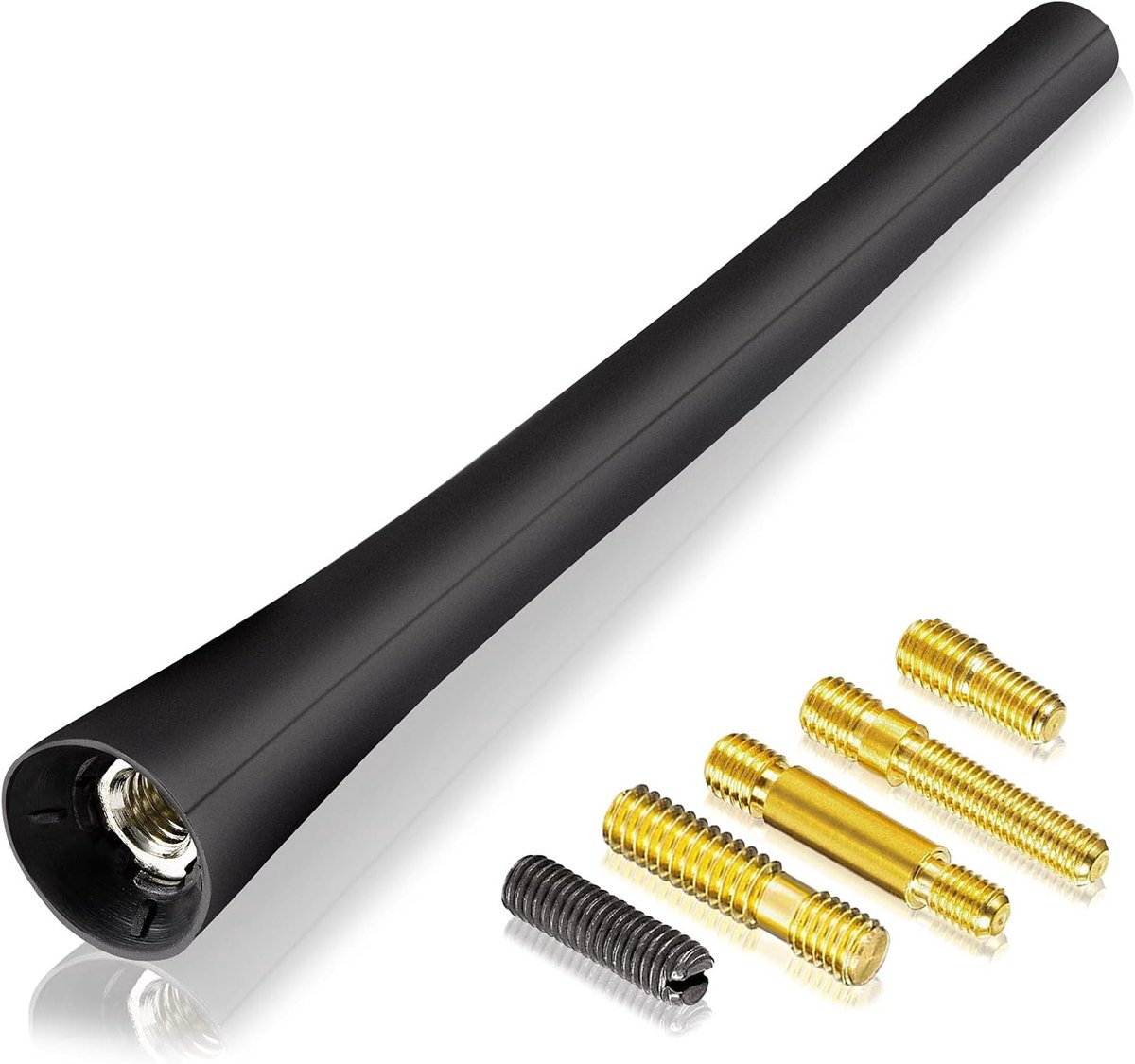 Auto Antenne Universele Dakmontage Auto Antenne Vervanging FM Radio Antenne Topper Schroeven M4.0 M5.0 M6.0 16 cm/6,3 inch Rubber AM & FM Ontvangst