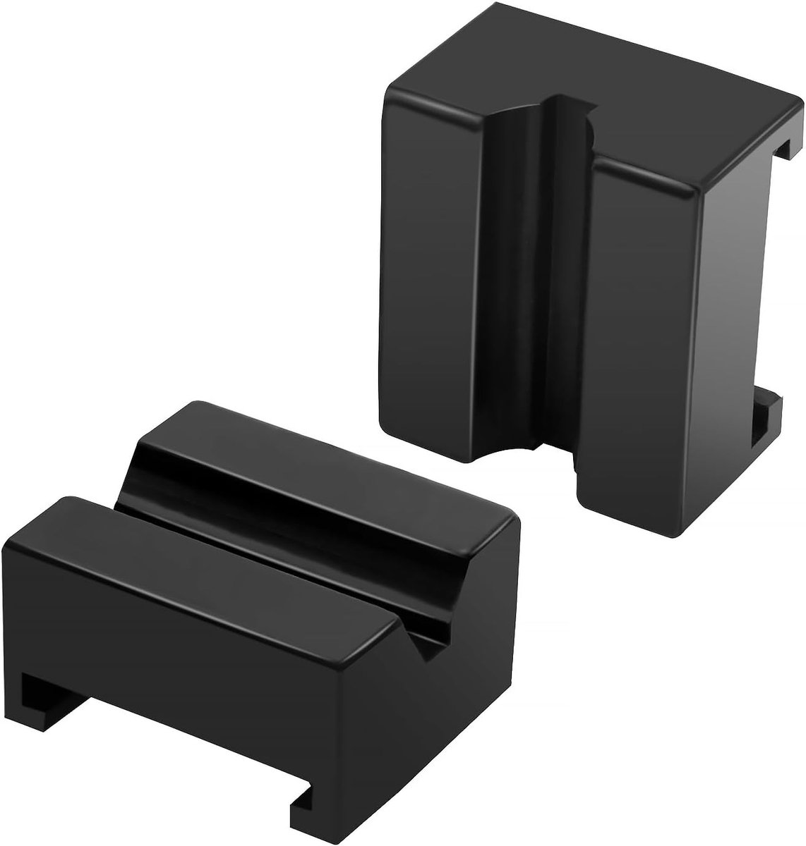 2 Stuks Gegroefde Vierkante Rubberen Kriksteun, Pinch Lasbeschermer, Universele Sleuven Frame Rubberen Frame Railbeschermer, voor Krikstandaard