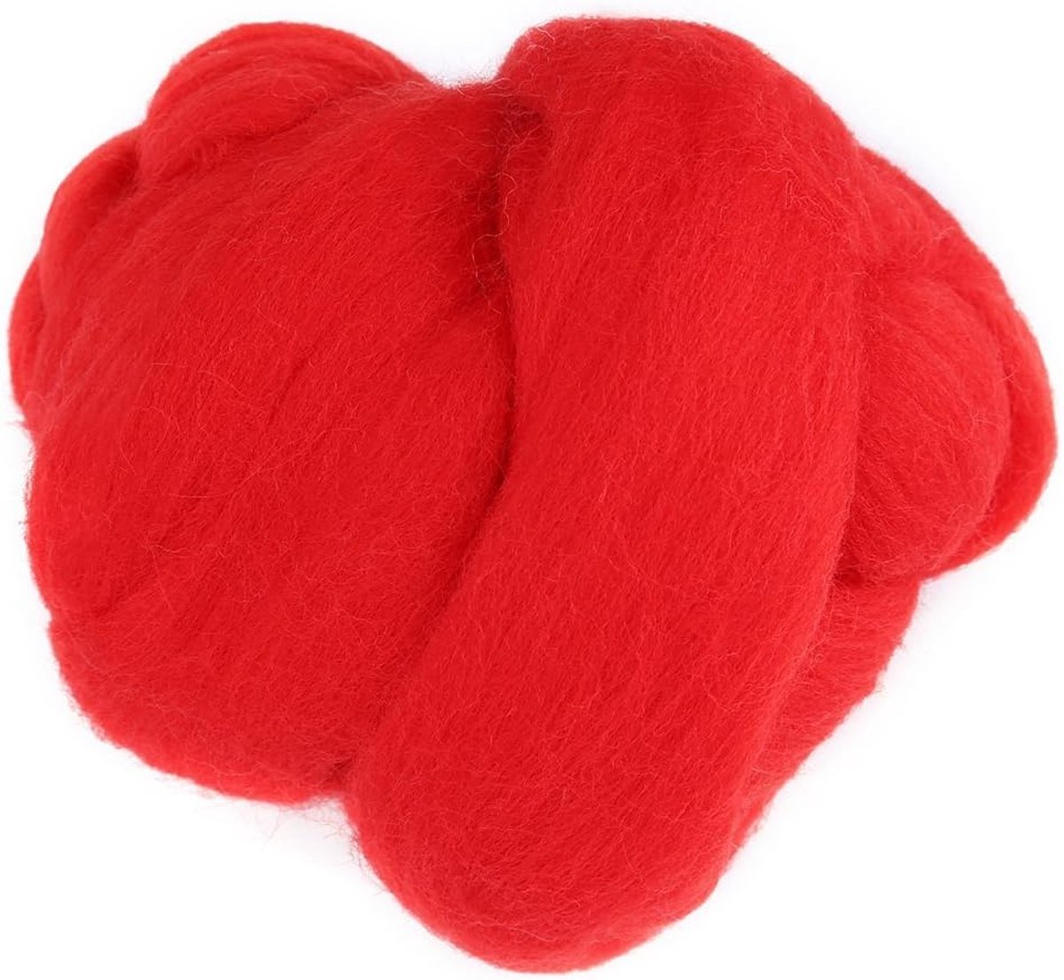 Starter Set voor Naald Vilten - Nieuwe Viltwol, Naalden en Accessoires voor DIY Craft Projecten (rood)