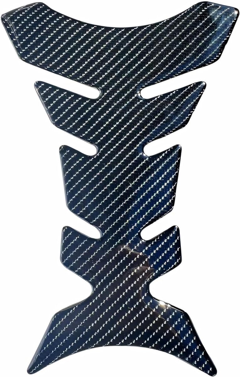 Beschermfolie, Universele Plakband Voor Motorrijder, 5D Zwart Carbon, 21x14 cm, Waterdicht en UV-Bestendig