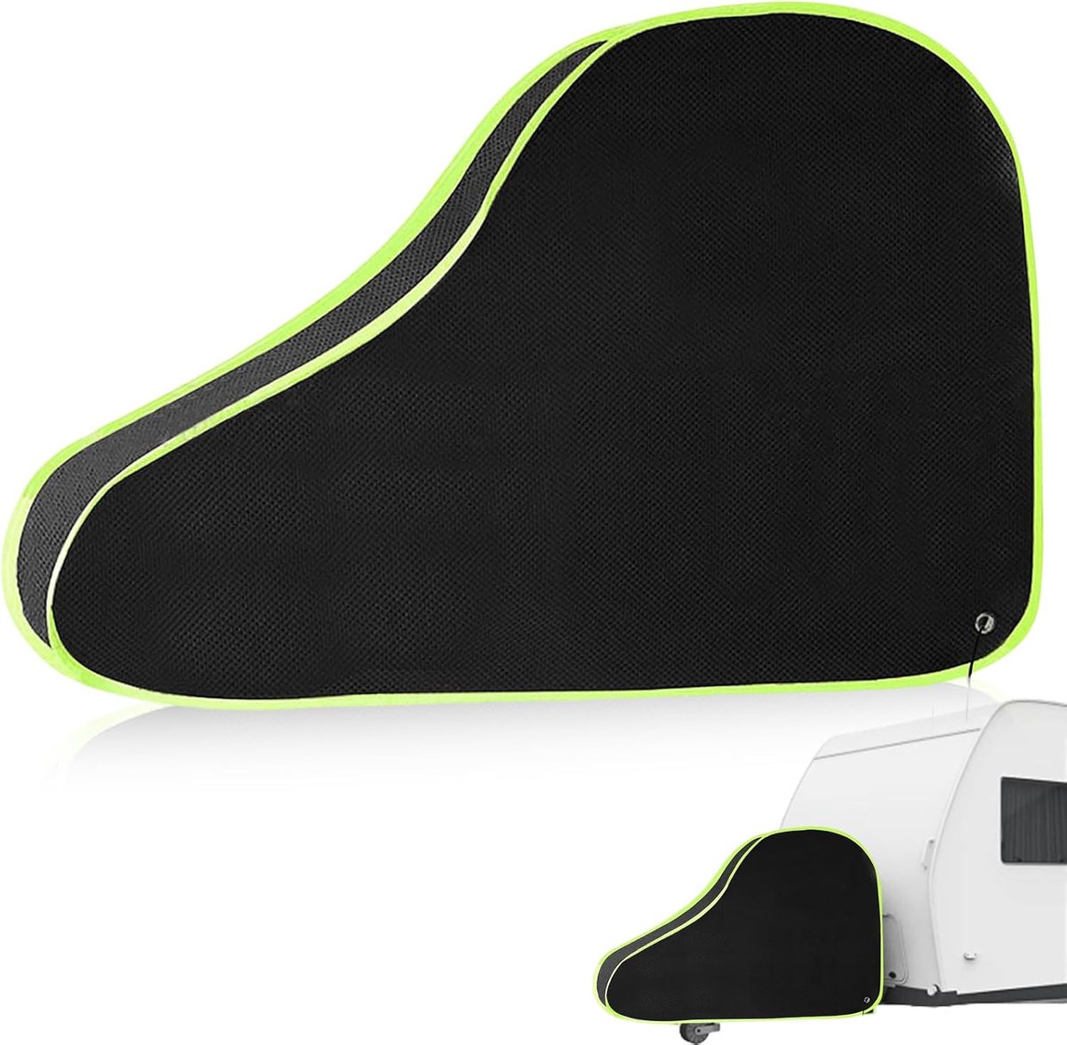 110 x 104 cm universele disselafdekking, 600D paardenaanhanger, disselafdekking met reflectorband, trekhaak-afdekking, bescherming voor de meeste soorten paardenaanhangers