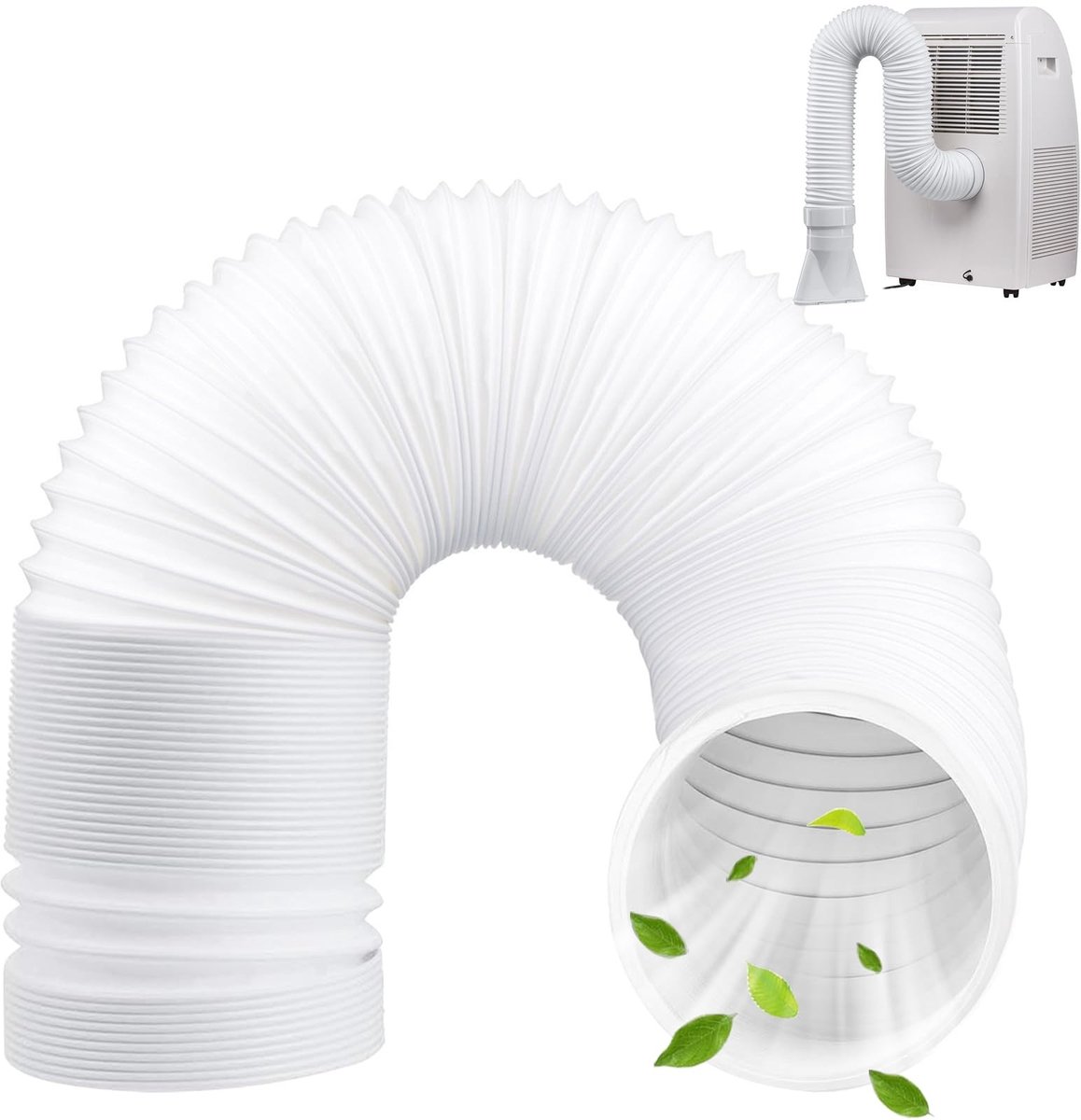 Dailygoods- Afvoerslang 130 mm Flexibel - Ventilatieslang - Afvoerslang Droger - Afvoerslang Airconditioning - Afvoerslang Sanitair - Hoogwaardig Materiaal