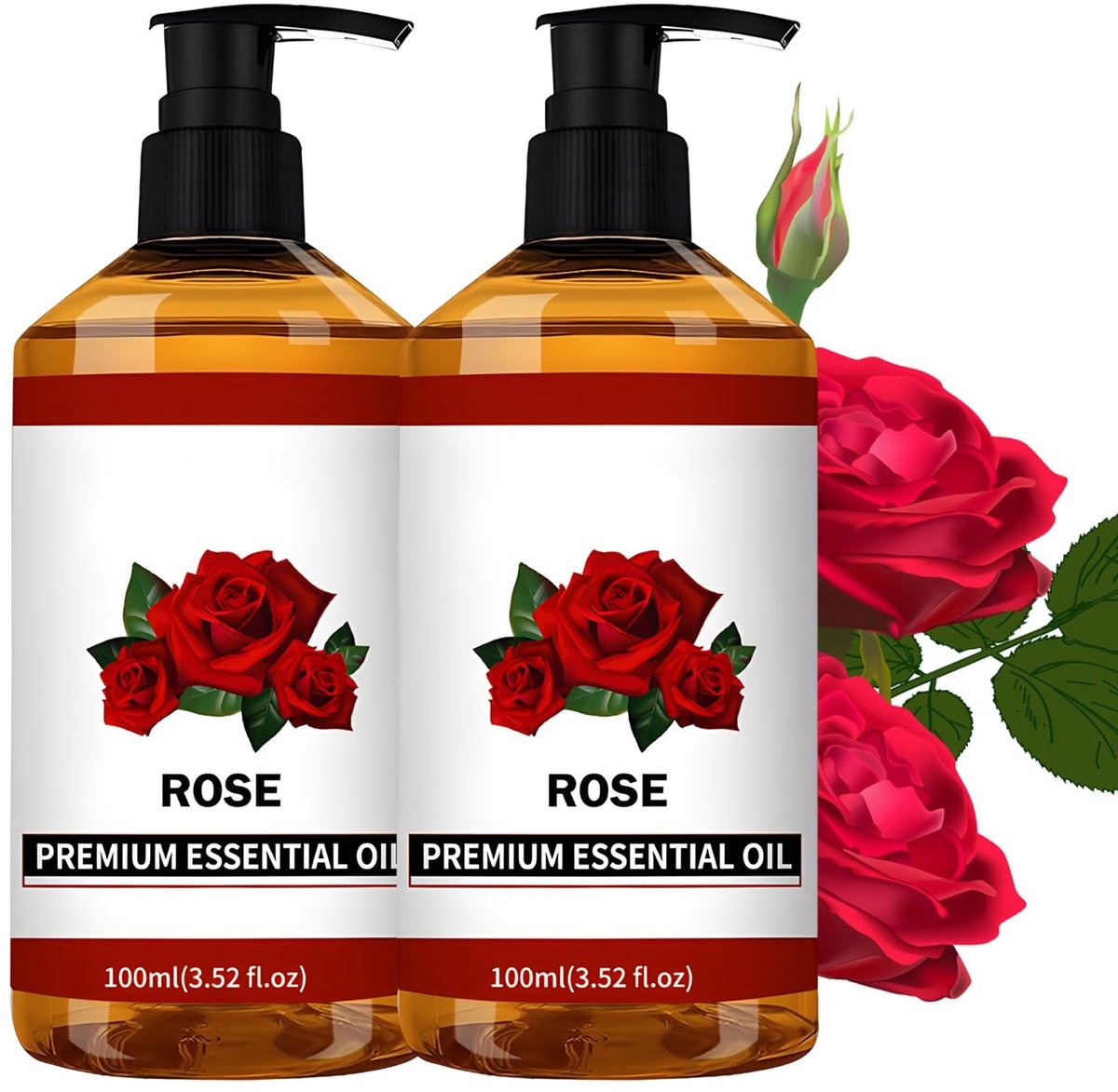 Dailygoods - Biologische Rozen Etherische Olie - 200ml voor Huidverzorging en Diffusers
