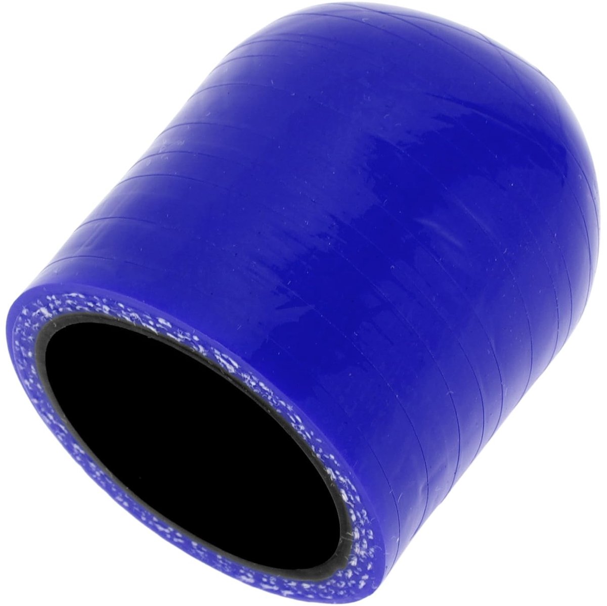 Dailygoods- Slangmondstuk Siliconen - Versterkte Plug Tip - Binnendiameter 28 mm - Lengte 30 mm - Temperatuurbestendig tot 300 ℃ - Zwart/Blauw - Slangopzetstuk