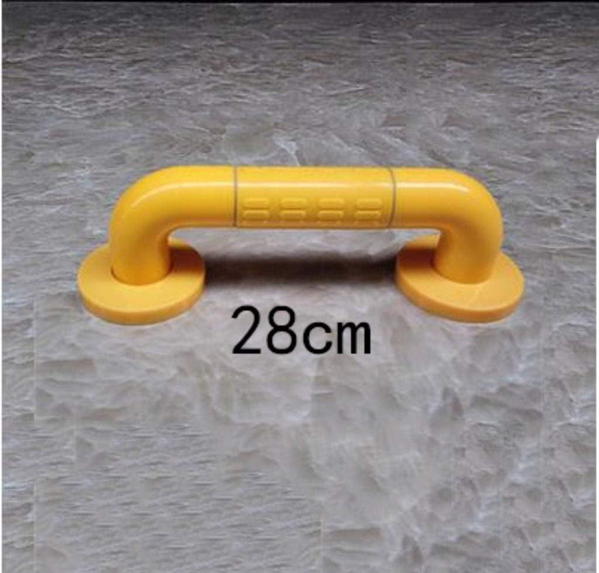 Badkamerbeugel - Antislip steun - Veiligheid in huis - Roestvrij staal - 38 cm - Geel