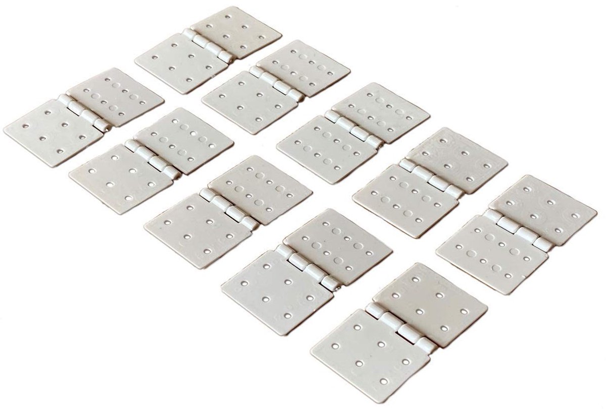 Dailygoods - 20 Stuks Mini Nylon Scharnier - Roeischarnier voor Modelbouw