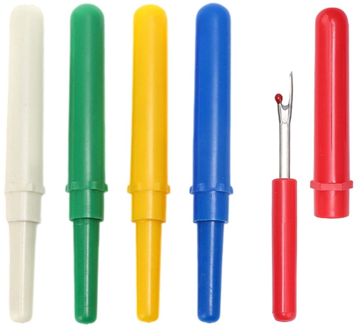 Dailygoods- Draadverwijderingsgereedschap 5 Stuks - Snelle Draadverwijdering - Naaigereedschap - Toiletgereedschap - Doe-Het-Zelf Naaimecessoires - Duurzaam Metaal/Pp Plastic