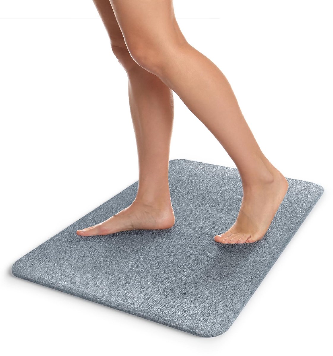 Dailygoods- Badmat Sneldrogend - Antislip - Absorberend - 60 cm x 39 cm x 0,9 cm - Voor Badkamers - Huishoudens en Keukens - Douchemat