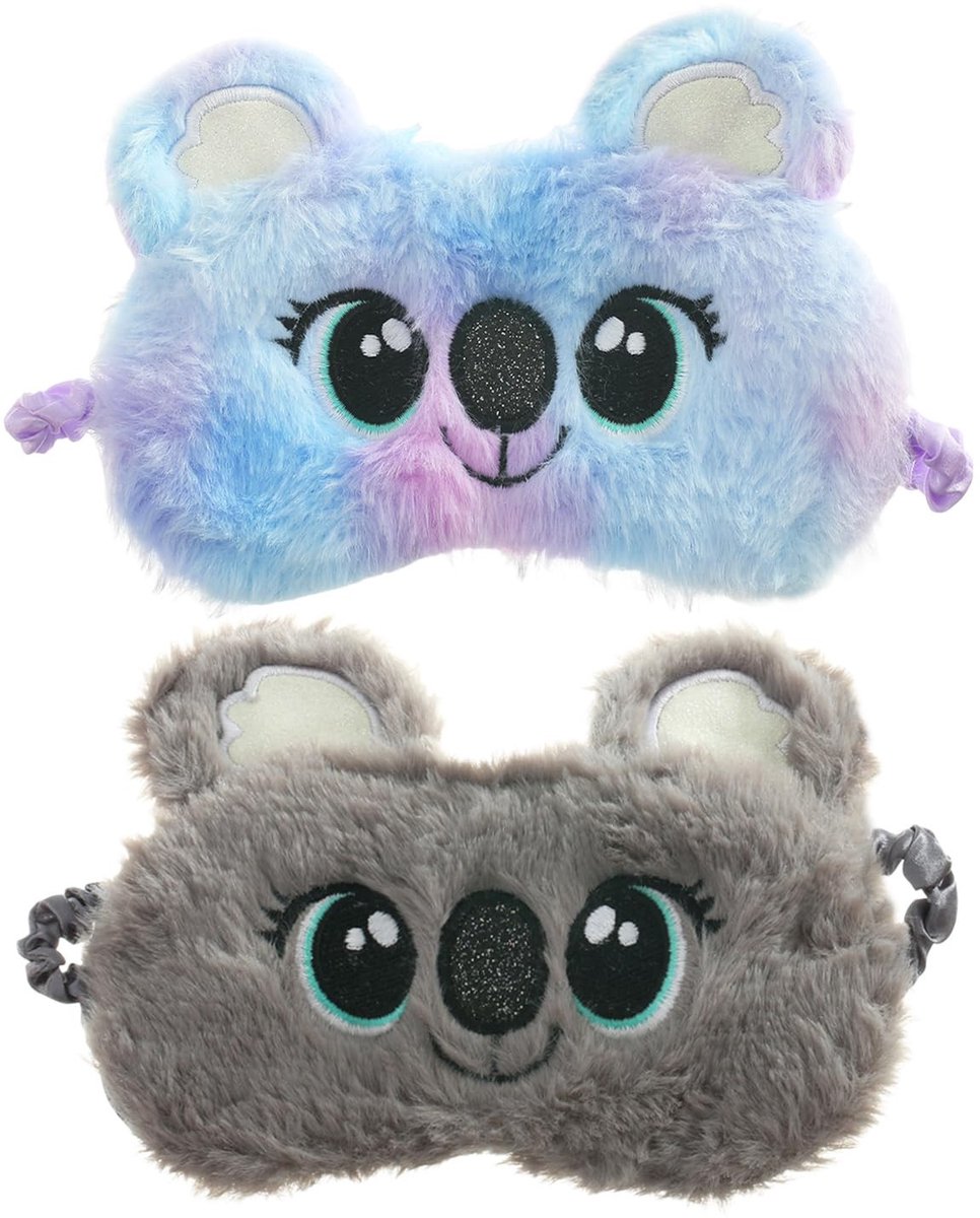 Dailygoods - Twee Koala Slaapmaskers, Zachte Pluche Cartoon-Oogmaskers