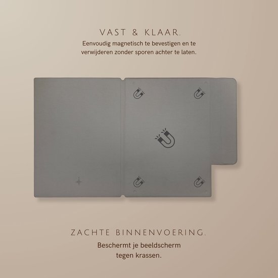 NorthLife ReMarkable 2 Slim magnetisch cover leren hoes - Cognac — afbeelding 5