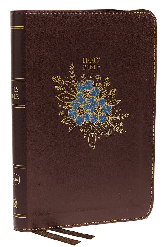 NKJV, Thinline Bible, Compact, Leathersoft, Burgundy, Red Le ... - cover