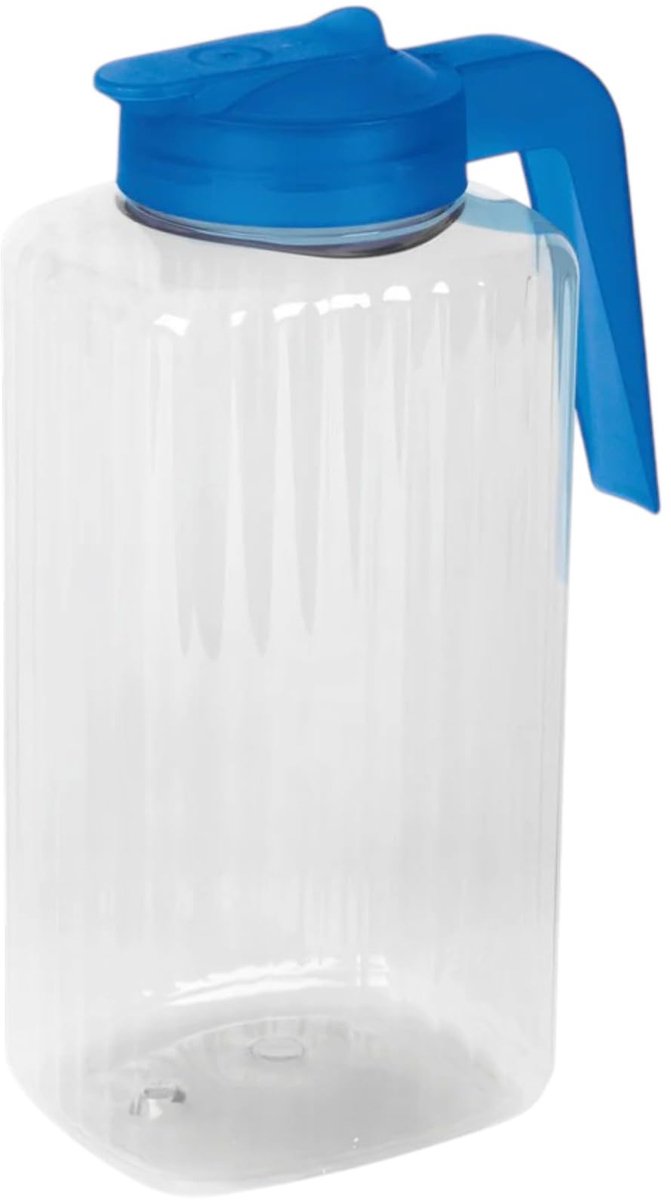 Waterkan 2,2 l - transparant PET - schenktuit - ideaal voor dagelijks gebruik - ShopVlot