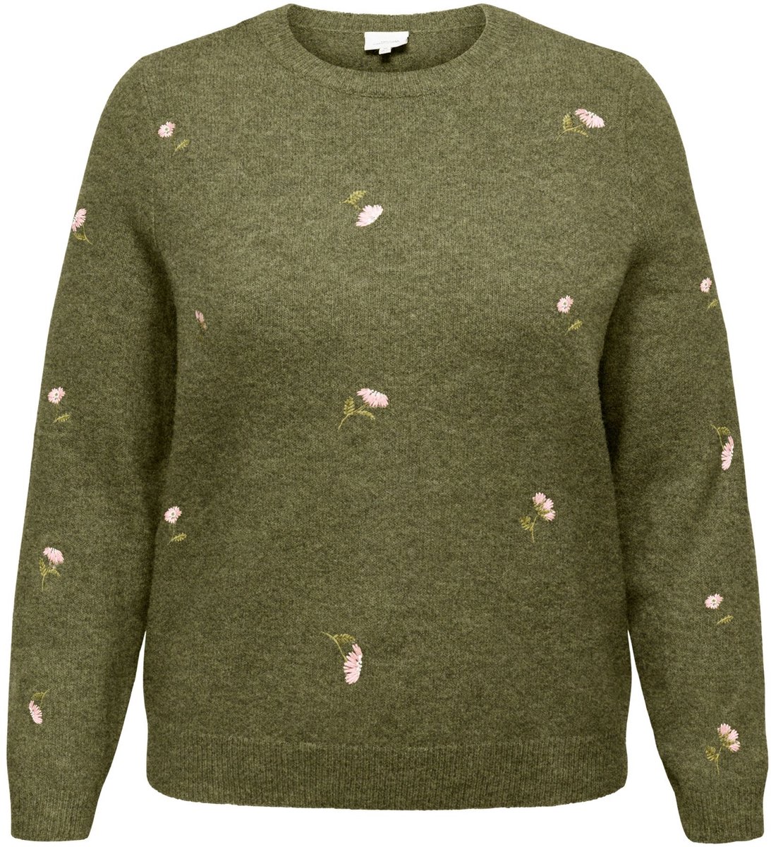 ONLY CARMAKOMA - CARSHINE LS EMB O-NECK KNT - Meisjes - Gebreide truien