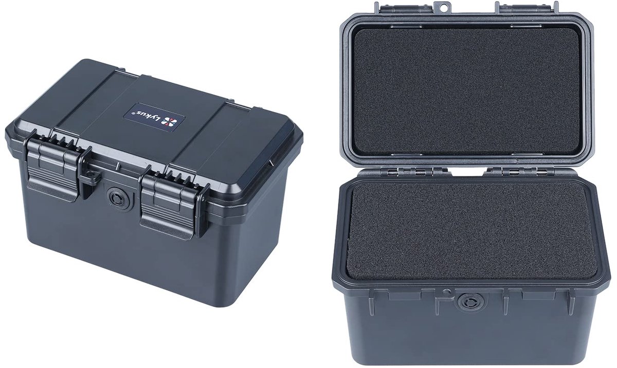 Waterdichte mini-koffer 14,9x8,5x9,4 cm - IP66 spatwaterdicht - met schuim - ShopVlot