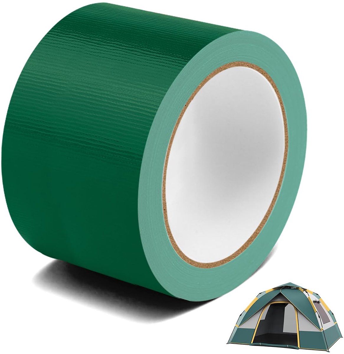 Plakband reparatieband 8 cm x 10 m - groen - PVC - ideaal voor het herstellen van materialen - ShopVlot