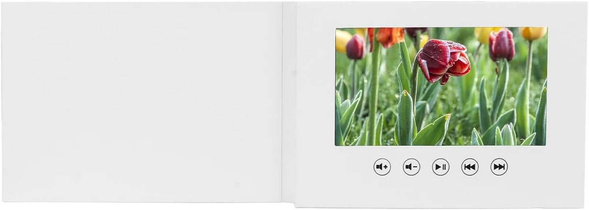 Videokaart met LCD-display, Digitale Videobrochure voor Verjaardagen, Vaderdag, Moederdag en Kerst, 7 inch met 1500mAh Lithium Ion Batterij
