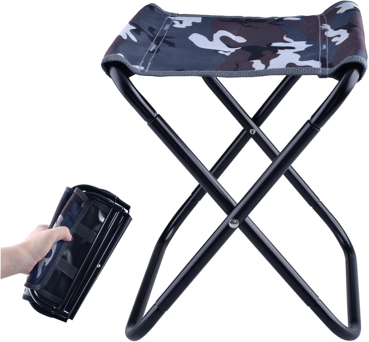 Opvouwbare Campingstoel - Lichtgewicht en Draagbare Stoel voor Vissen, Wandelen, Tuinieren en Barbecue met Draagtas