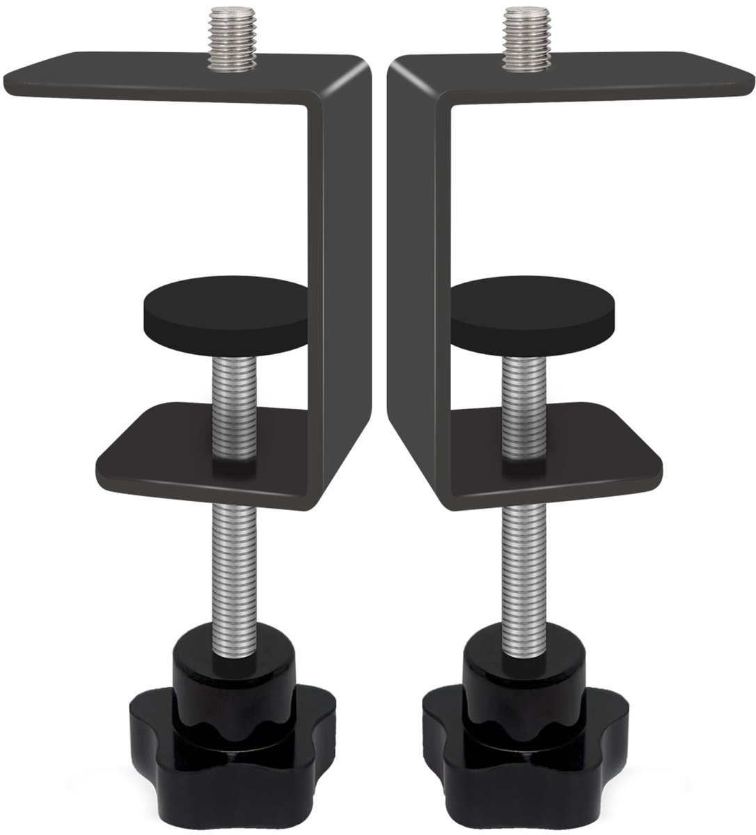 C-klem set van 2 verstelbare zware stalen - multifunctionele bureauklem voor lamp en microfoon - ShopVlot